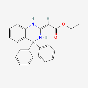 ethyl (4,4-diphenyl-3,4-dihydro-2(1H)-quinazolinylidene)acetate