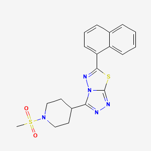 3-[1-(Methylsulfonyl)-4-piperidinyl]-6-(1-naphthyl)[1,2,4]triazolo[3,4-b][1,3,4]thiadiazole