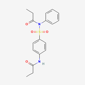 N-{4-[(propionylanilino)sulfonyl]phenyl}propanamide