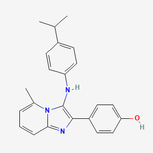 4-[3-(4-Isopropylanilino)-5-methylimidazo[1,2-a]pyridin-2-yl]phenol