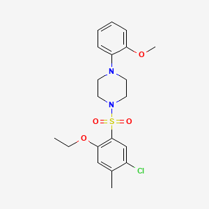 1-[(5-Chloro-2-ethoxy-4-methylphenyl)sulfonyl]-4-(2-methoxyphenyl)piperazine