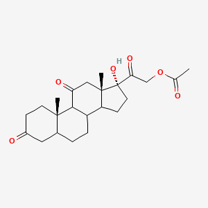 Pregnane-3,11,20-trione, 21-(acetyloxy)-17-hydroxy-, (5beta)-