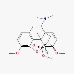 Methyl 11,15-dimethoxy-5-methyl-13-oxa-5-azahexacyclo[13.2.2.1~2,8~.0~1,6~.0~2,14~.0~12,20~]icosa-8(20),9,11,18-tetraene-16-carboxylate