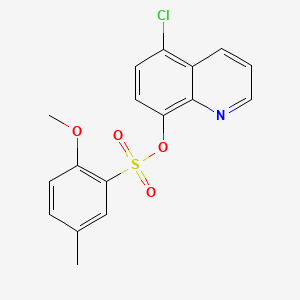 5-Chloro-8-quinolinyl 2-methoxy-5-methylbenzenesulfonate