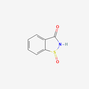 molecular formula C7H5NO2S B1336892 1,2-苯并异噻唑-3(2H)-酮 1-氧化物 CAS No. 14599-38-3