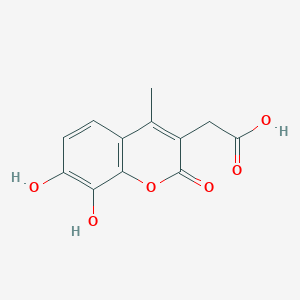 molecular formula C12H10O6 B1336893 7,8-二羟基-4-甲基香豆素-3-乙酸 CAS No. 773866-17-4