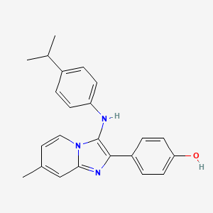 4-[3-(4-Isopropylanilino)-7-methylimidazo[1,2-a]pyridin-2-yl]phenol