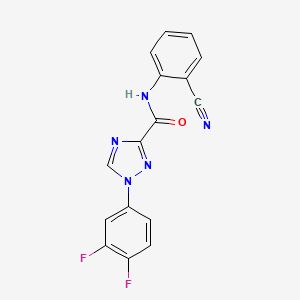 N-(2-cyanophenyl)-1-(3,4-difluorophenyl)-1H-1,2,4-triazole-3-carboxamide