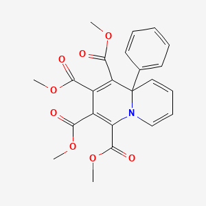 molecular formula C23H21NO8 B13368962 tetramethyl 9a-phenyl-9aH-quinolizine-1,2,3,4-tetracarboxylate 