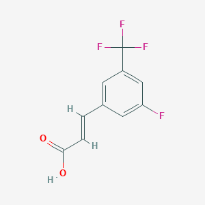 molecular formula C10H6F4O2 B1336905 3-氟-5-(三氟甲基)肉桂酸 CAS No. 575469-96-4