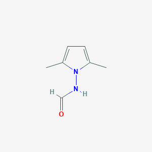 molecular formula C7H10N2O B133691 N-(2,5-Dimethylpyrrol-L-yl)formamide CAS No. 143800-06-0