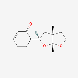 molecular formula C14H20O3 B13369156 6-(3a,6a-Dimethylhexahydrofuro[2,3-b]furan-2-yl)-2-cyclohexen-1-one 