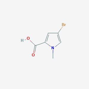 molecular formula C6H6BrNO2 B1336924 4-溴-1-甲基-1H-吡咯-2-羧酸 CAS No. 875160-43-3