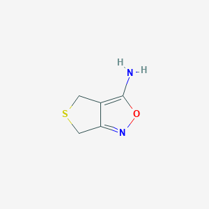 molecular formula C5H6N2OS B1336931 4H,6H-噻吩[3,4-c]异噁唑-3-胺 CAS No. 884325-47-7