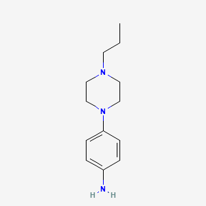 molecular formula C13H21N3 B1336945 4-(4-丙基哌嗪-1-基)苯胺 CAS No. 927998-85-4
