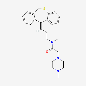 N-(3-dibenzo[b,e]thiepin-11(6H)-ylidenepropyl)-N-methyl-2-(4-methyl-1-piperazinyl)acetamide