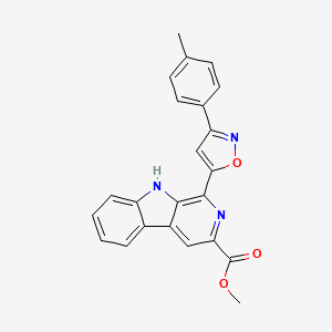 methyl 1-[3-(4-methylphenyl)-5-isoxazolyl]-9H-beta-carboline-3-carboxylate