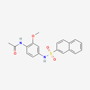 N-{2-methoxy-4-[(2-naphthylsulfonyl)amino]phenyl}acetamide