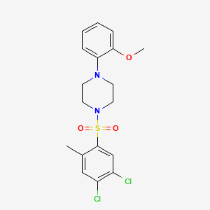 1-[(4,5-Dichloro-2-methylphenyl)sulfonyl]-4-(2-methoxyphenyl)piperazine