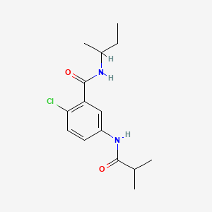 N-(sec-butyl)-2-chloro-5-(isobutyrylamino)benzamide