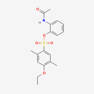 2-(Acetylamino)phenyl 4-ethoxy-2,5-dimethylbenzenesulfonate