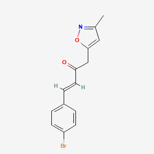 4-(4-Bromophenyl)-1-(3-methyl-5-isoxazolyl)-3-buten-2-one