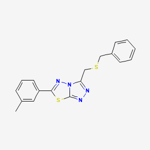 3-[(Benzylsulfanyl)methyl]-6-(3-methylphenyl)[1,2,4]triazolo[3,4-b][1,3,4]thiadiazole