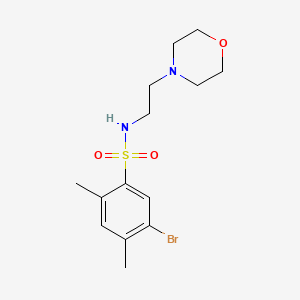 5-bromo-2,4-dimethyl-N-[2-(4-morpholinyl)ethyl]benzenesulfonamide