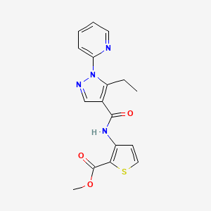 methyl 3-({[5-ethyl-1-(2-pyridinyl)-1H-pyrazol-4-yl]carbonyl}amino)-2-thiophenecarboxylate