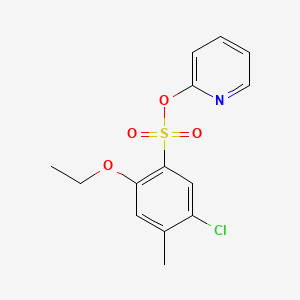 2-Pyridinyl 5-chloro-2-ethoxy-4-methylbenzenesulfonate