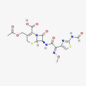 molecular formula C17H17N5O8S2 B1336972 N-甲酰头孢噻肟 CAS No. 66403-32-5
