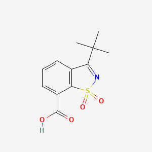 3-tert-butyl-1,1-dioxo-1,2-benzothiazole-7-carboxylic acid