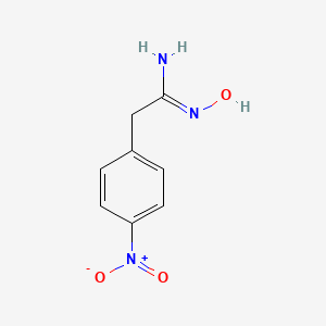 molecular formula C8H9N3O3 B1336980 N'-羟基-2-(4-硝基苯基)乙酰胺 CAS No. 42191-47-9