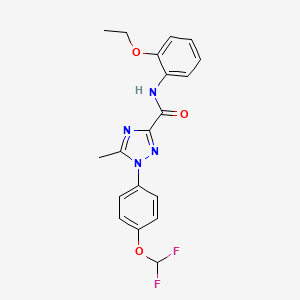 1-[4-(difluoromethoxy)phenyl]-N-(2-ethoxyphenyl)-5-methyl-1H-1,2,4-triazole-3-carboxamide