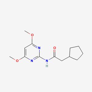 2-cyclopentyl-N-(4,6-dimethoxy-2-pyrimidinyl)acetamide