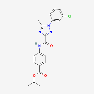 isopropyl 4-({[1-(3-chlorophenyl)-5-methyl-1H-1,2,4-triazol-3-yl]carbonyl}amino)benzoate