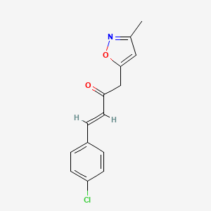 4-(4-Chlorophenyl)-1-(3-methyl-5-isoxazolyl)-3-buten-2-one