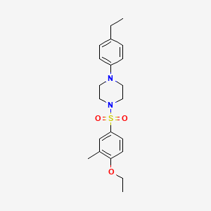 1-[(4-Ethoxy-3-methylphenyl)sulfonyl]-4-(4-ethylphenyl)piperazine