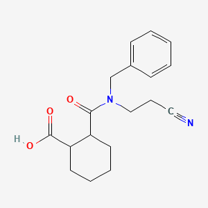 2-{[Benzyl(2-cyanoethyl)amino]carbonyl}cyclohexanecarboxylic acid