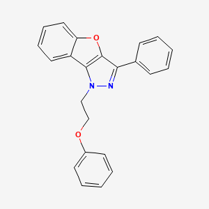 phenyl 2-(3-phenyl-1H-[1]benzofuro[3,2-c]pyrazol-1-yl)ethyl ether