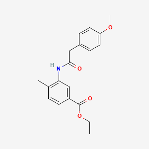 Ethyl 3-{[(4-methoxyphenyl)acetyl]amino}-4-methylbenzoate