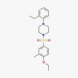 1-[(4-Ethoxy-3-methylphenyl)sulfonyl]-4-(2-ethylphenyl)piperazine