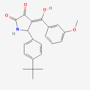 5-(4-tert-butylphenyl)-3-hydroxy-4-(3-methoxybenzoyl)-1,5-dihydro-2H-pyrrol-2-one