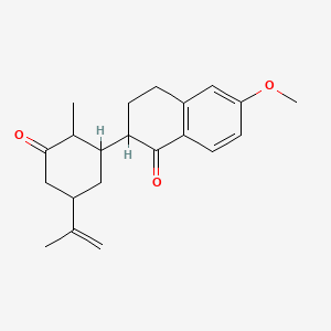 2-(5-isopropenyl-2-methyl-3-oxocyclohexyl)-6-methoxy-3,4-dihydro-1(2H)-naphthalenone