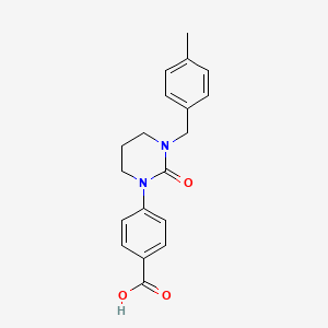 4-(3-(4-methylbenzyl)-2-oxotetrahydro-1(2H)-pyrimidinyl)benzoic acid