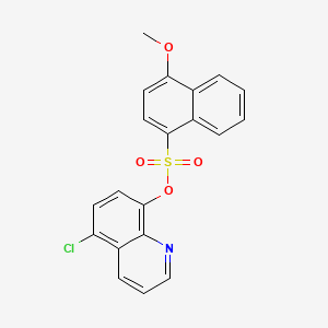 5-Chloro-8-quinolinyl 4-methoxy-1-naphthalenesulfonate