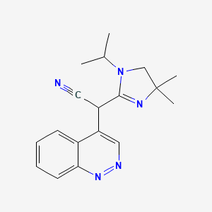 4-cinnolinyl(1-isopropyl-4,4-dimethyl-4,5-dihydro-1H-imidazol-2-yl)acetonitrile