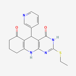 2-Ethylsulfanyl-5-pyridin-3-yl-1,5,7,8,9,10-hexahydropyrimido[4,5-b]quinoline-4,6-dione