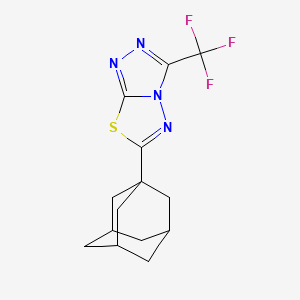 6-(1-Adamantyl)-3-(trifluoromethyl)[1,2,4]triazolo[3,4-b][1,3,4]thiadiazole