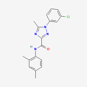 1-(3-chlorophenyl)-N-(2,4-dimethylphenyl)-5-methyl-1H-1,2,4-triazole-3-carboxamide